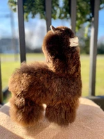 Handcrafted Luxury Baby Alpaca Plush Toy |  Soft Baby Alpaca Fur Toy | Baby Alpaca Plush for Little Ones