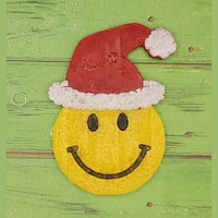 Smiley Santa raised features Silicone Freshie Mold