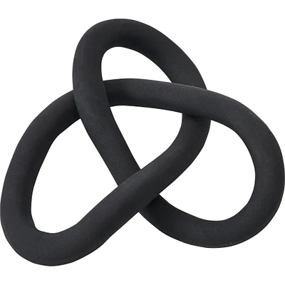 Signature Home Collection Binna Infinity Knot Decorative Accent - 8.5" - Black