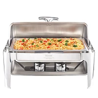 9 Quart Rectangle Roll Top Chafing Dish Set