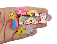 Unicorn and Rainbow Charm Mix, 20 pc, Kawaii Resin Pendant Grab Bag, Adorabilities