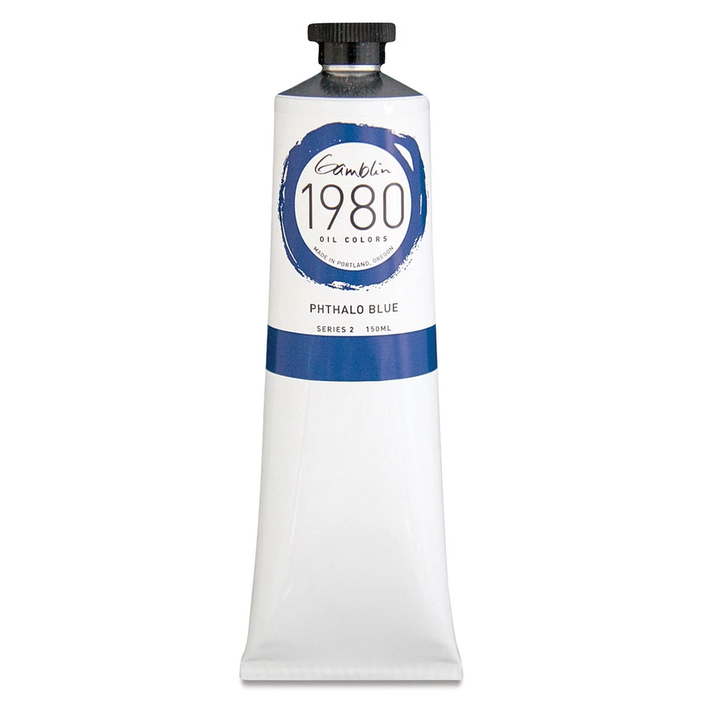 Gamblin 1980 Oils - Phthalo Blue, 150 ml tube