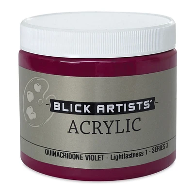 Blick Artists' Acrylic - Quinacridone Violet, 16 oz jar