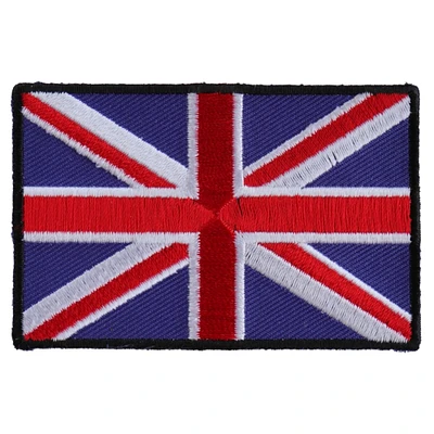 Patch, Embroidered Patch (Iron-On or Sew-On), United Kingdom UK Flag Patch, 3" x 2"