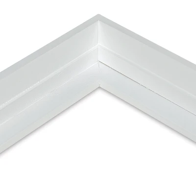 Ampersand Floater Frame - Thin, White 8" x 8", 1-1/2"