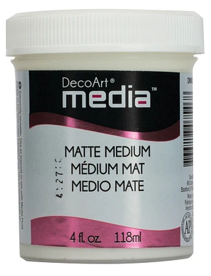 DecoArt Media Matte Medium, 4 oz., Clear