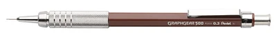 Pentel GraphGear 500 Drafting Pencil, .3mm, Brown
