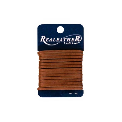 Realeather Latigo Leather Lace, 1/8" x 4 yds., Medium Brown