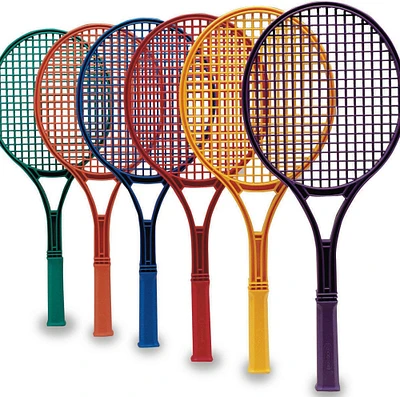 S&S Worldwide Spectrum Jr. Tennis Racquets, 21" Long Plastic Rackets. Great for Building Tennis and Racket Sport Skills.