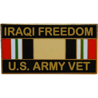 EagleEmblems P12265 Pin-Iraqi Freed,Army,Vet. (1.125'')