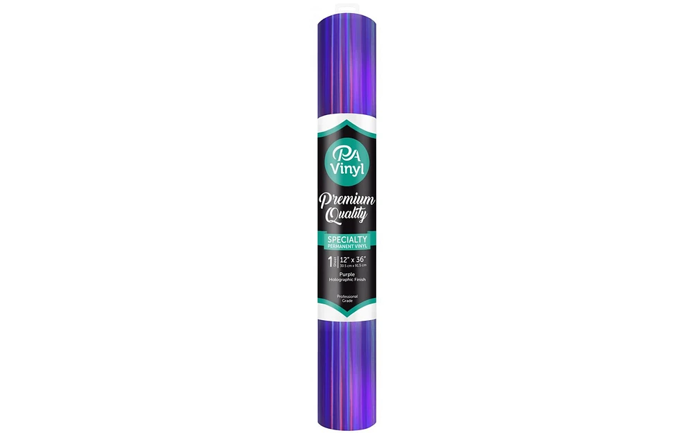 Vinyl 12x36 Roll Perm Adh Holographic Purple