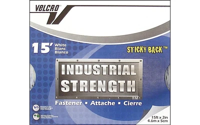 Velcro Industrial Strength Tape 2"x15ft Box White