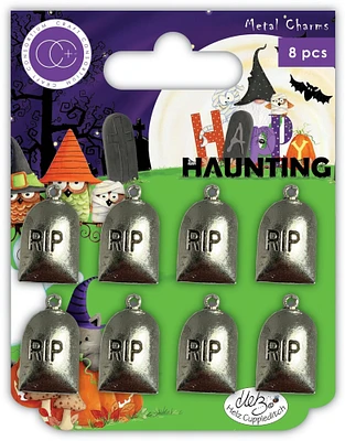 Craft Consortium Happy Haunting Metal Charms - Graves
