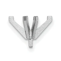 14K White Gold 6 Prong Marquise Peg Setting 7x3mm