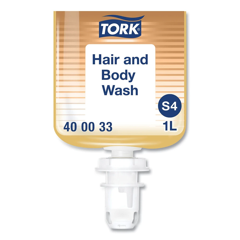 Tork Hair and Body Wash, Clean Scent, 1 L, 6/Carton