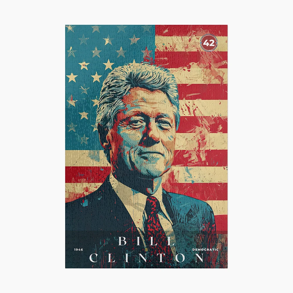 Michaels Bill Clinton Jigsaw Puzzle, Family Game, Holiday Gift | S5 |  Hamilton Place