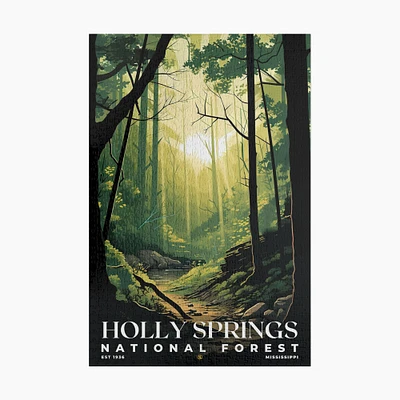 Holly Springs National Forest Jigsaw Puzzle, Family Game