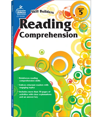 Carson Dellosa | Skill Builders Reading Comprehension Workbook | 5th Grade, 80pgs
