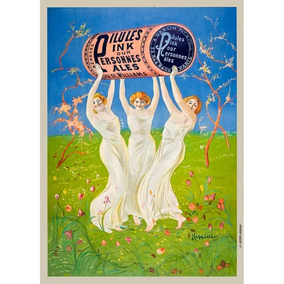 Pink Pills - Vintage Poster Prints - Cappiello Poster