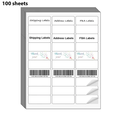 MINA’s Mailing Address Labels for Laser/Inkjet Printer 1" x 2 5/8", White | Streamlining your labeling process for enhanced productivity and precision | If you use a lot of shipping labels will be perfect for you