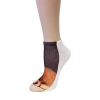 Wrapables 3D Novelty Funny Ankle Socks, Puppy Love
