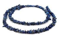 TheBeadChest Lapis Chip Beads 10-15mm Blue Chips Gemstone 16 Inch Strand