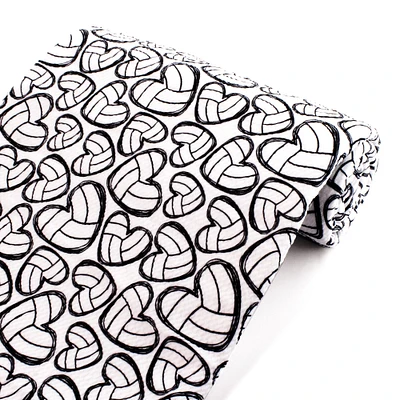 Volleyball Hearts Bullet Fabric