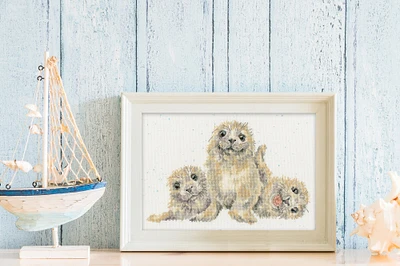 Seal Of Approval XHD131 Counted Cross Stitch Kit