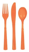 Pumpkin Orange Assorted Cutlery