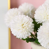 12 Pcs Silk Chrysanthemum Ball Flowers: Bridal Bouquet & Home Décor Set