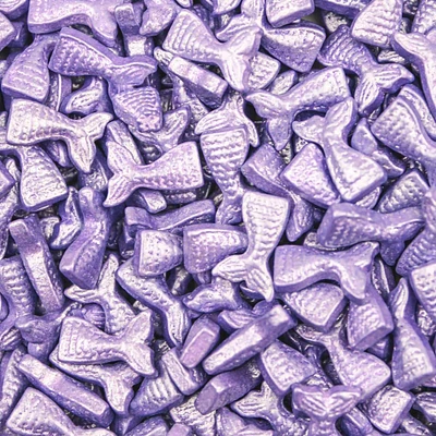 Purple Mermaid Tail Shaped Sprinkles