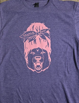 Mama Bear Messy Bun T-shirt
