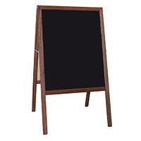 Stained Marquee Easel with White Dry Erase/Black Chalkboard, 42" H x 24" W