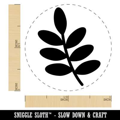 Leaf Branch Solid Self-Inking Rubber Stamp for Stamping Crafting Planners