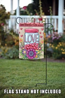 Jar of Love Decorative Valentines Double Sided Flag