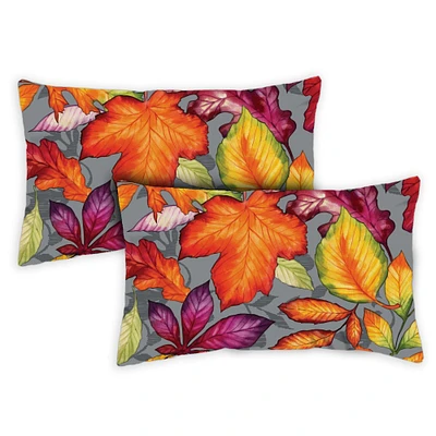 Autumn Welcome Decorative Fall Indoor/Outdoor Pillow Cover (set of 2)