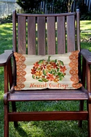 Harvest Greetings Decorative Thanksgiving Indoor/Outdoor Pillow Cover (set of 2)