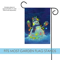 Glowman Snowman Decorative Winter Flag