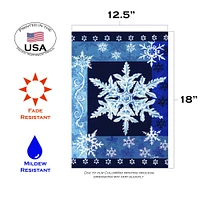 Cool Snowflakes Decorative Winter Flag