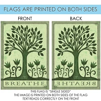 Breathe Decorative Tree Flag