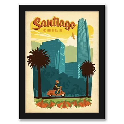 Santiago by Anderson Design Group Black Framed Print - Americanflat