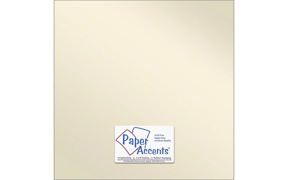 Paper Pearlized 12x12 80lb Champagne 5pc