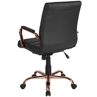 Merrick Lane Milano Contemporary Mid-Back Home Office Chair with Padded Arms