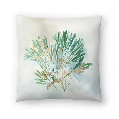 Green Coral Iii by PI Creative Art Americanflat Decorative Pillow