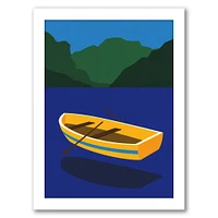 Boat On The Mountain Lake by Rosi Feist Frame  - Americanflat