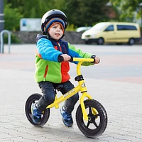 Kids No Pedal Balance Bike with Adjustable Handlebar and Seat