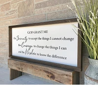 Serenity Prayer , wooden wall decor, farmhouse sign