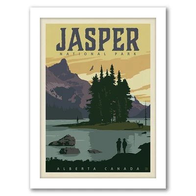 Canada Jasper National Park by Anderson Design Group Black Framed Print - Americanflat