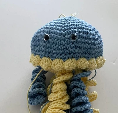 Crocheted Jellyfish Decor