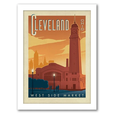 Asa Cleveland1002 by Anderson Design Group Black Framed Print - Americanflat
